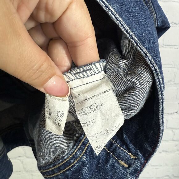 Tommy Hilfiger Trucker Jean Jacket Women Plus 2X Denim Cotton Western Cowboy - Picture 11 of 11